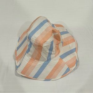 Lack Of Color Striped Hat in Blue and Orange